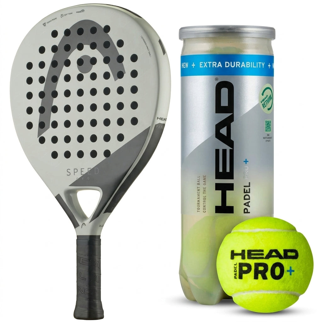 Head Padel Starter Kit – HEAD Radical Evo Racket & Balls